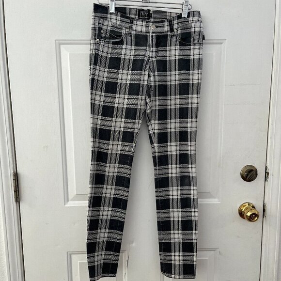 Tripp NYC Goth Punk Emo Plack Plaid Skinny Stretch Pants Sz 3 - Picture 1 of 10
